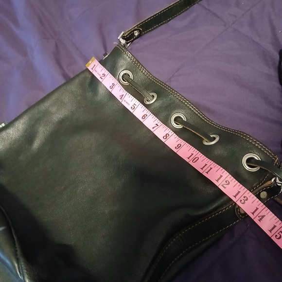 90s Leather Rugby Bucket Bag - Picture 13 of 16